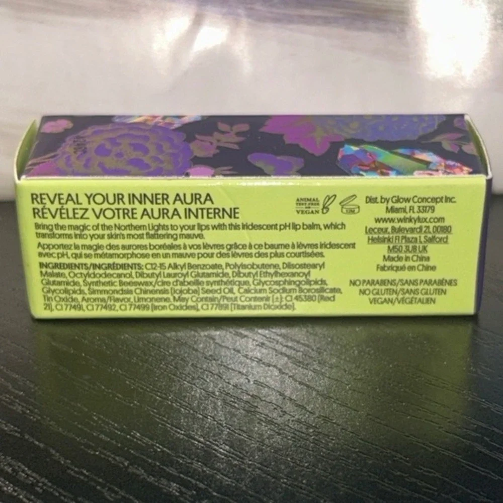 Winky Lux Aurora Balm pH Lip Balm Iridescent Custom Tint 3.6g New